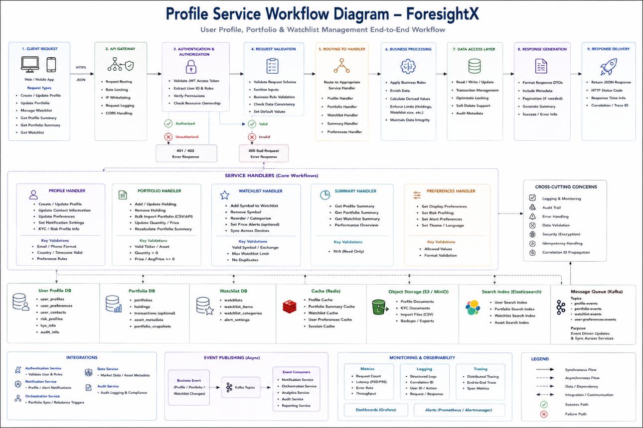 Profile service workflow